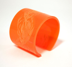 Armband Flame, orange 50 mm