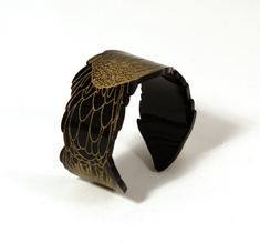 Armband Sugarbush protea, svart