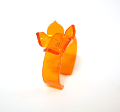 Armband ros orange, 20 mm