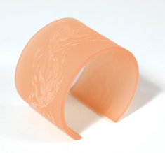 Armband Flame, rosa 50 mm