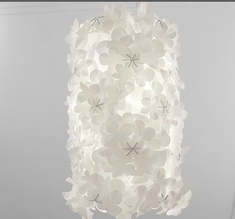 Flower drum, white