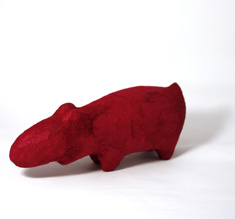 Hund, lila sisal
