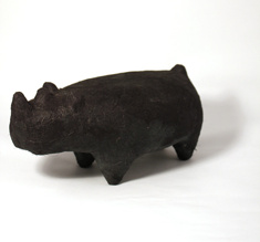 Rhino, svart sisal