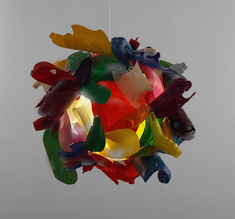 Multicolour bottleform ball