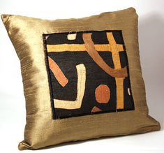 Kuddfodral Golden silk